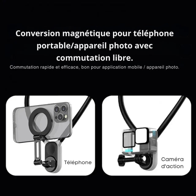 Collier Magique - Support Magnétique Confort Total - Teck Maniak Black
