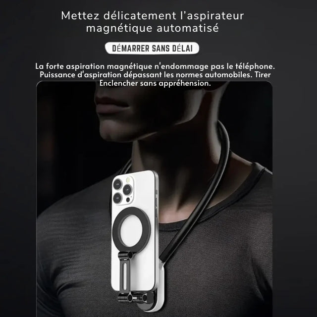 Collier Magique - Support Magnétique Confort Total - Teck Maniak Black