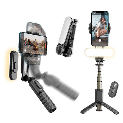 Portable Gimbal and Bluetooth Selfie Tripod