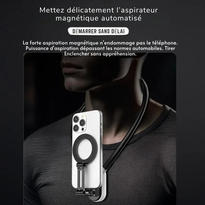 Collier Magique - Support Magnétique Confort Total - Teck Maniak Black