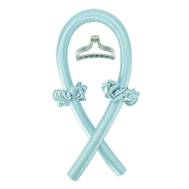 Heatless Curling Rod Headband - Teck Maniak Light Blue with Clamp / 1 pc