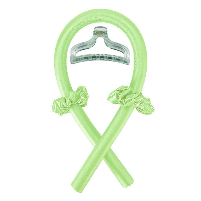 Heatless Curling Rod Headband - Teck Maniak Green with Clamp / 1 pc