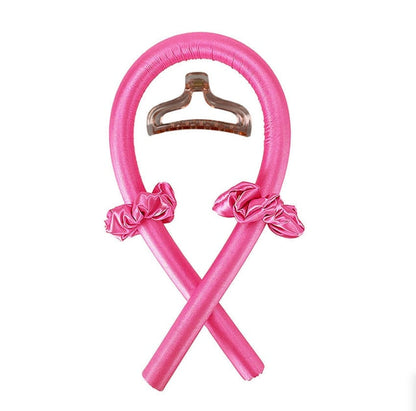 Heatless Curling Rod Headband - Teck Maniak Rose Red with Clamp / 1 pc